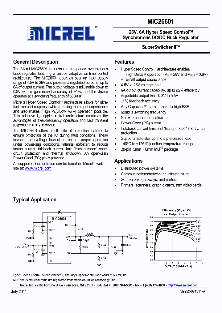 MIC26601YJL_3100327.PDF Datasheet