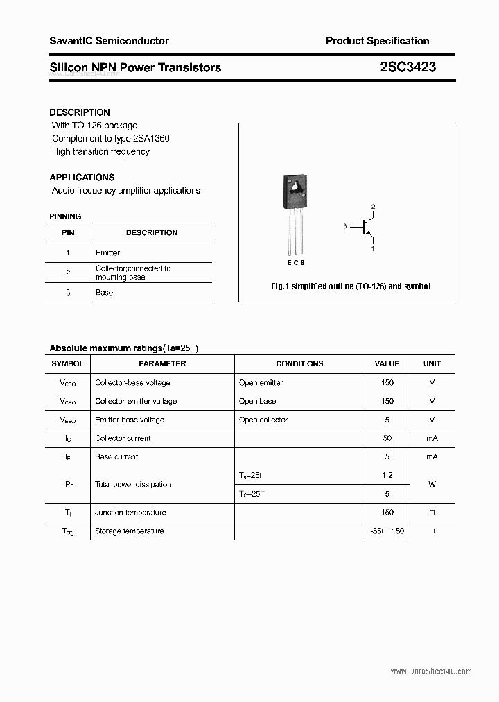 2SC3423_3116033.PDF Datasheet