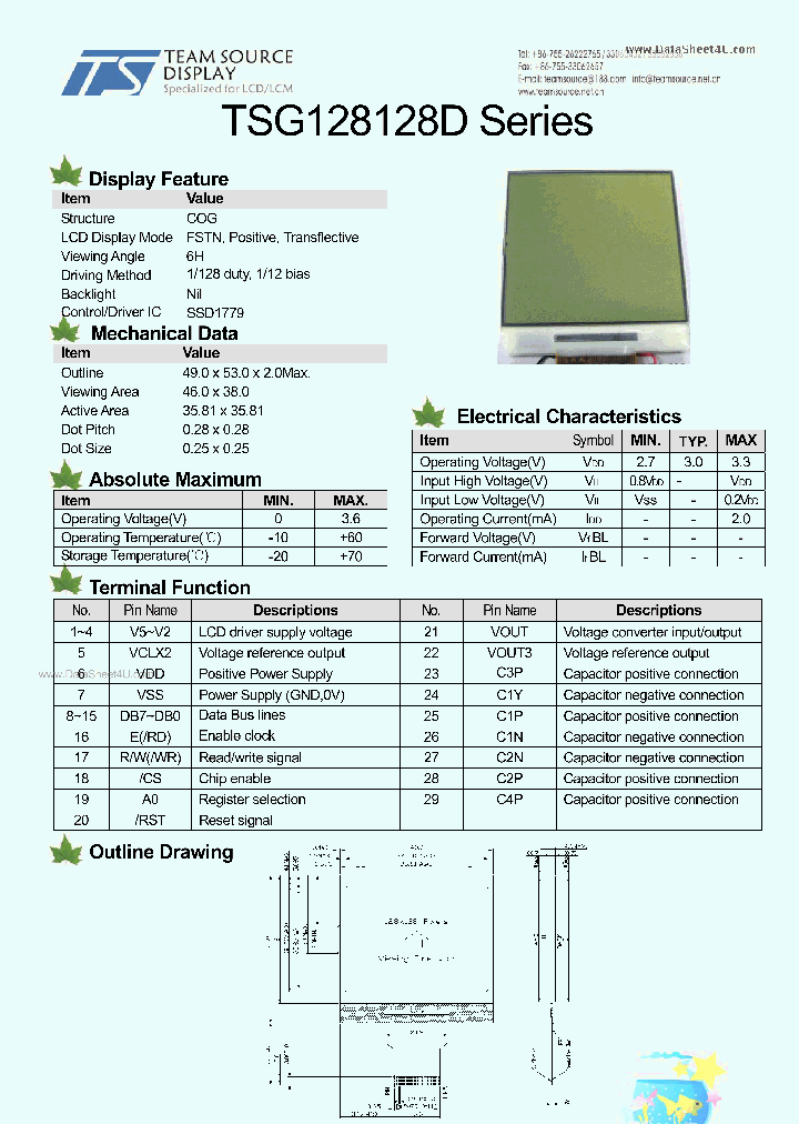 TSG128128D_3116122.PDF Datasheet