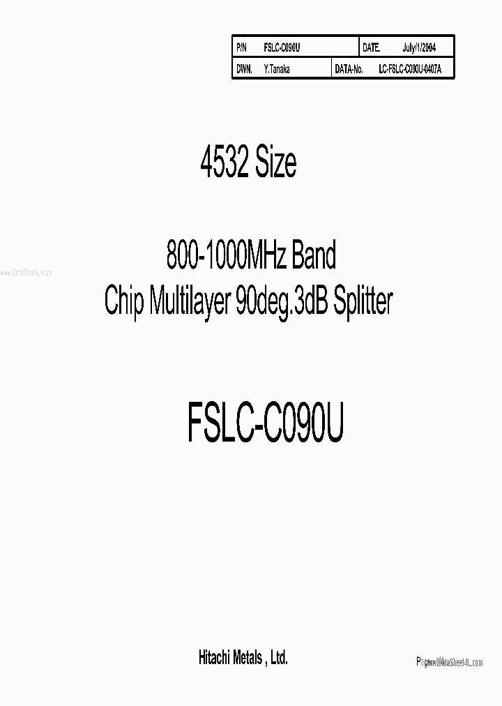 FSLC-C090U_3122636.PDF Datasheet