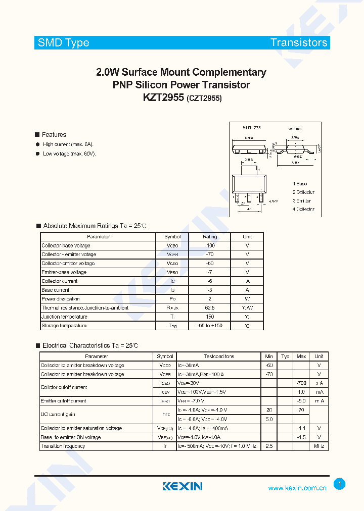 KZT2955_3126215.PDF Datasheet