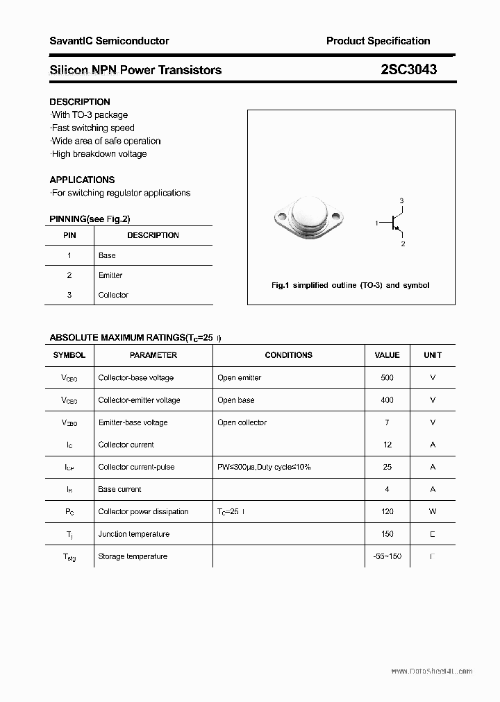 2SC3043_3127475.PDF Datasheet