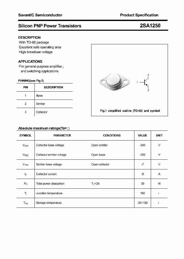 2SA1250_3129880.PDF Datasheet