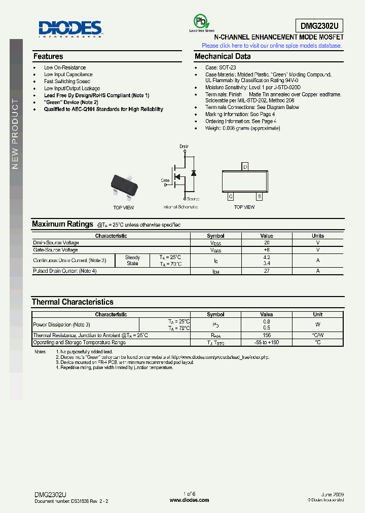 DMG2302U_3140454.PDF Datasheet