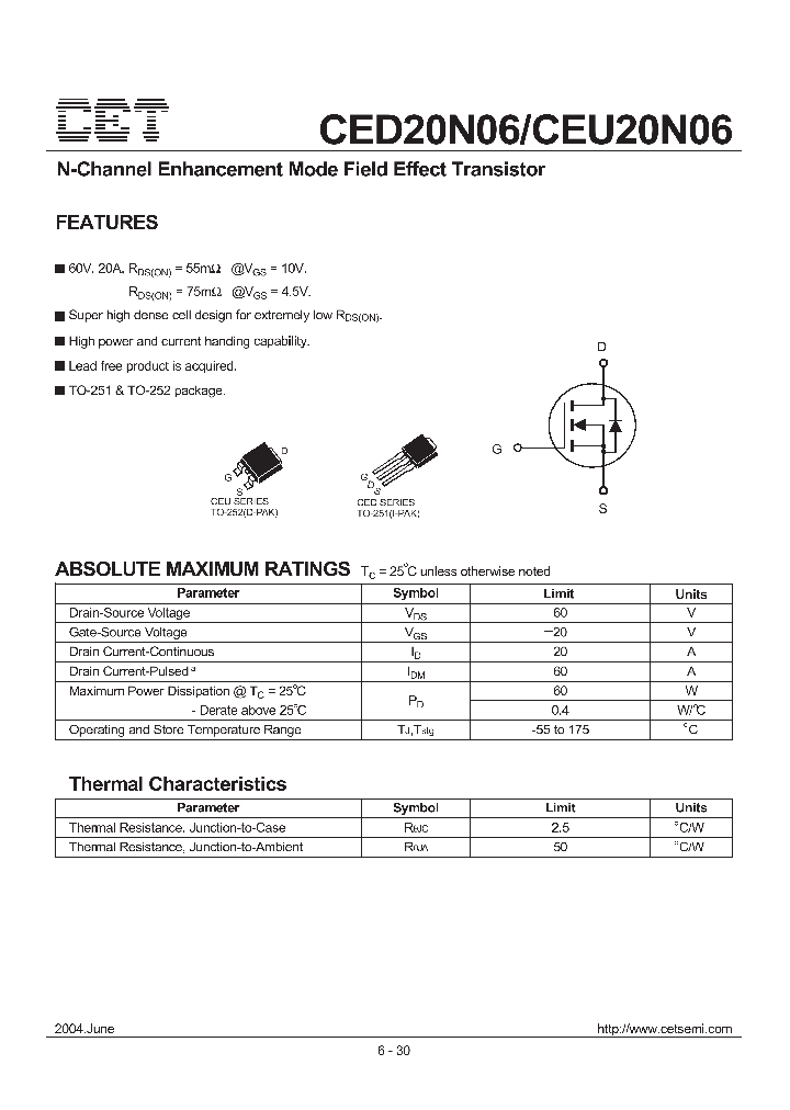 CEU20N06_3144649.PDF Datasheet