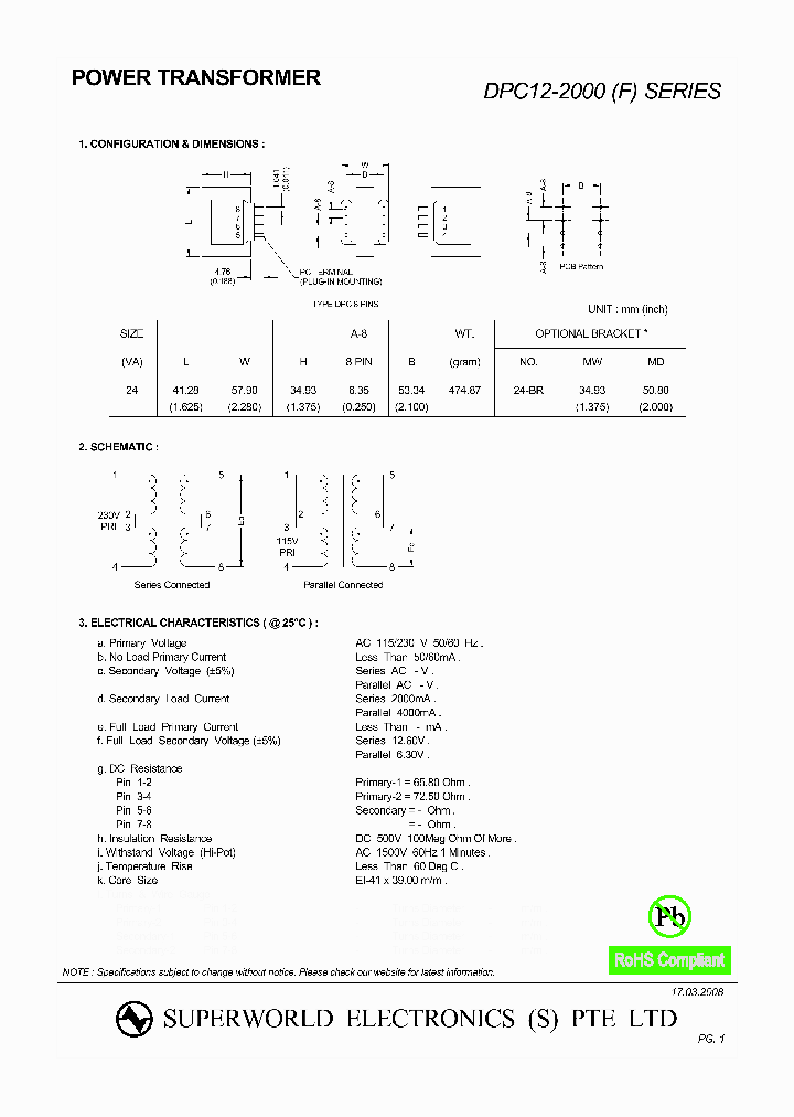 DPC12-2000_3146683.PDF Datasheet