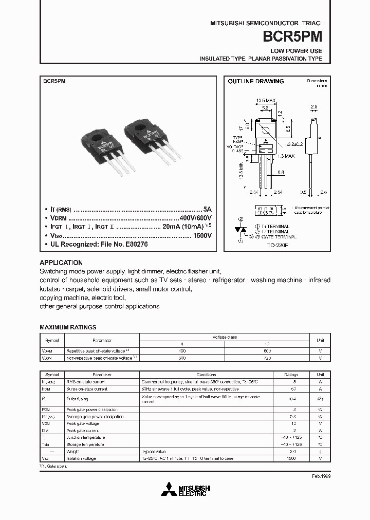 BCR5PM_3150231.PDF Datasheet