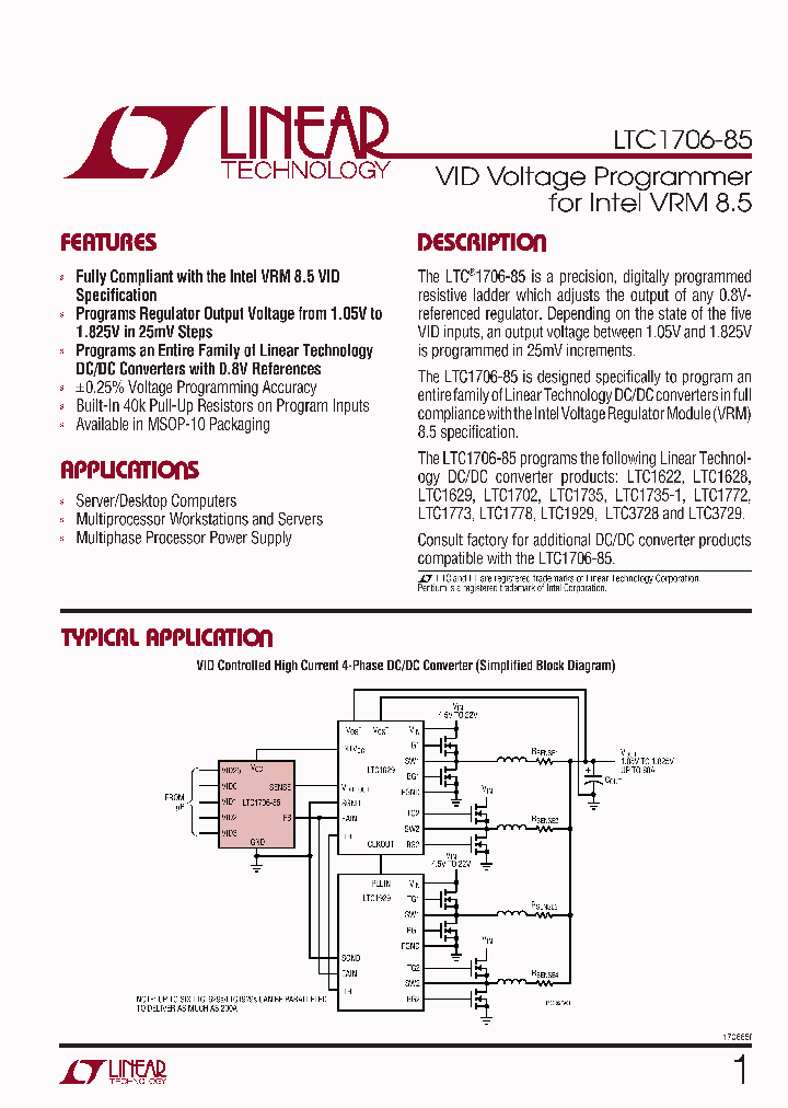 LTC1706EMS-85_3157780.PDF Datasheet