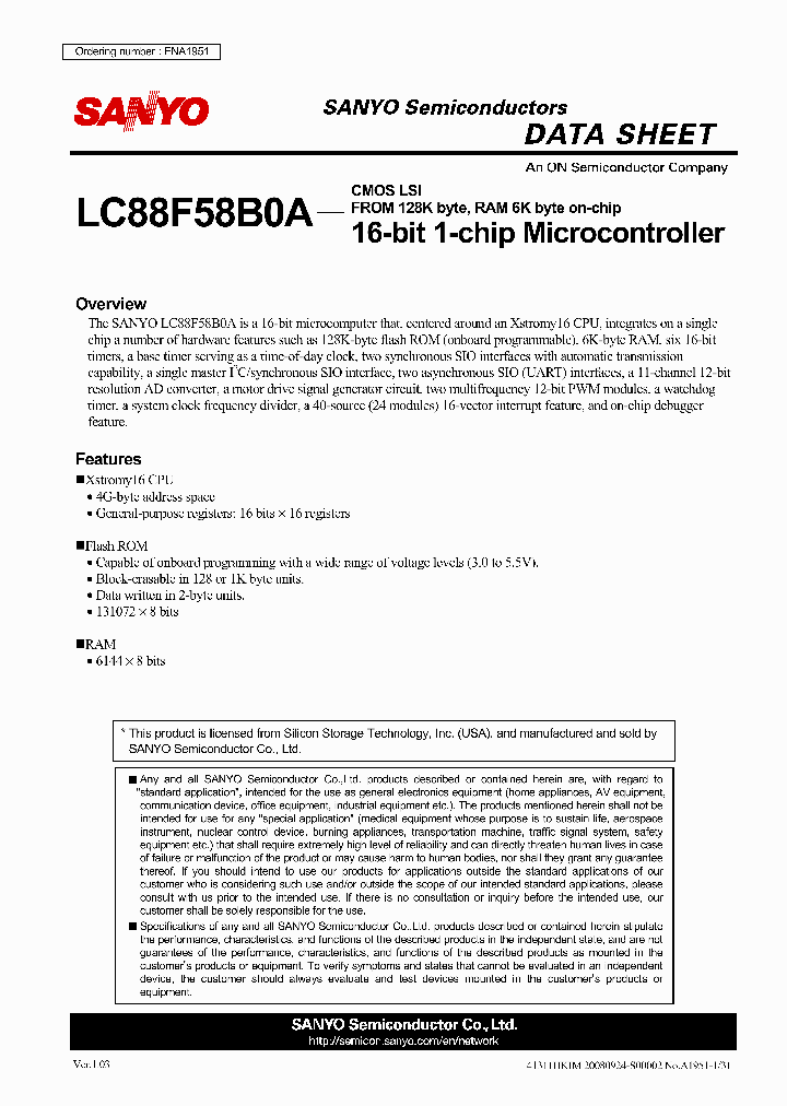 LC88F52H0A_3173150.PDF Datasheet