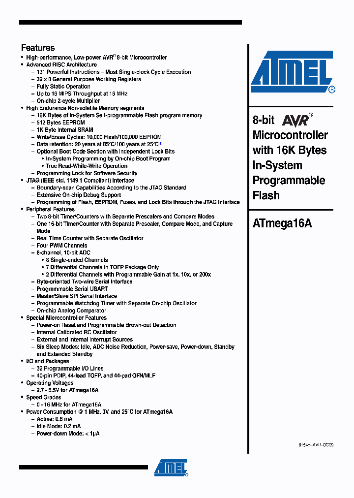 ATMEGA16A-PU_3211511.PDF Datasheet