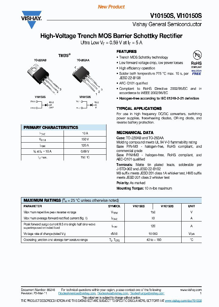 V10150SHM3-4W_3226021.PDF Datasheet