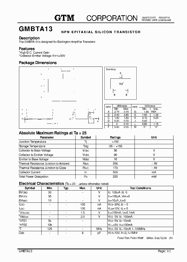 GMBTA13_3228438.PDF Datasheet