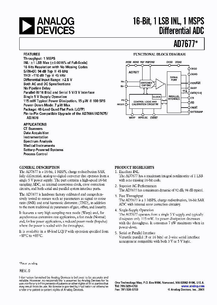 AD7677ASTRL_3245125.PDF Datasheet