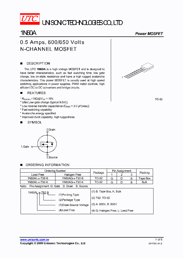 1N60AG-X-T92-B_3251539.PDF Datasheet