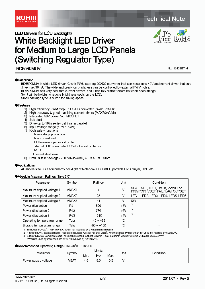 BD6590MUV_3272045.PDF Datasheet