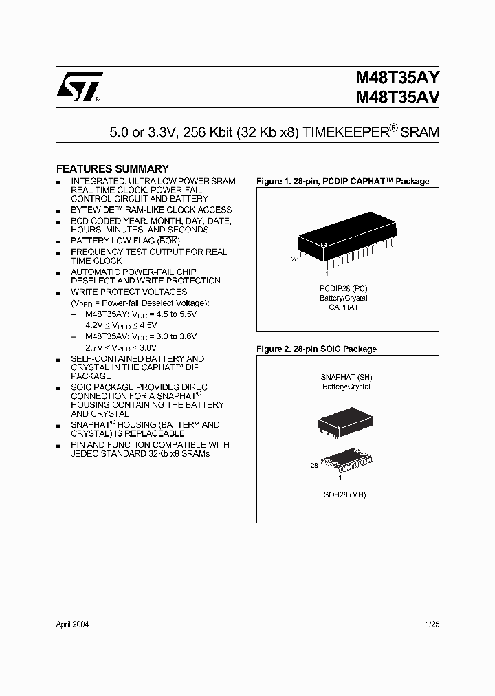 M48T35AV-10MH1_3277093.PDF Datasheet