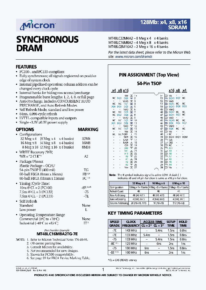 MT48LC32M4A2FB-7EL_3287360.PDF Datasheet