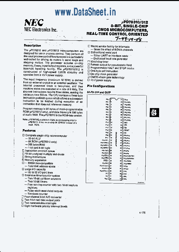 UPD78310_3309454.PDF Datasheet