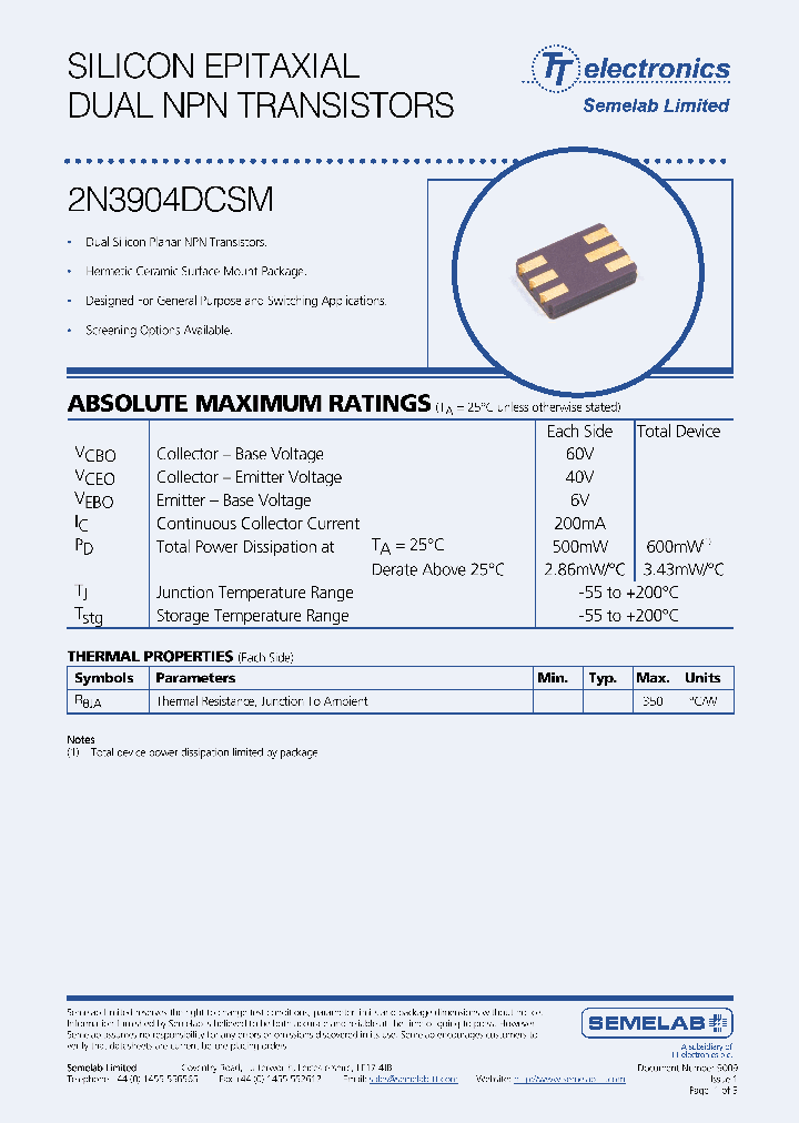 2N3904DCSM_3310129.PDF Datasheet