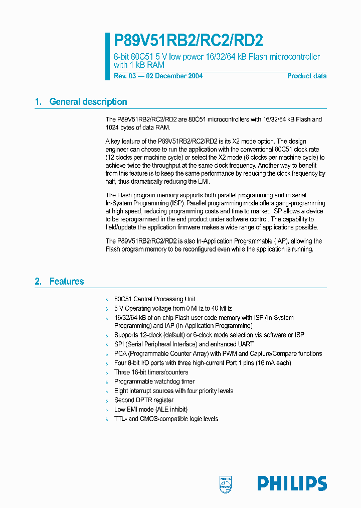 P89V51RB2BBC_3315085.PDF Datasheet