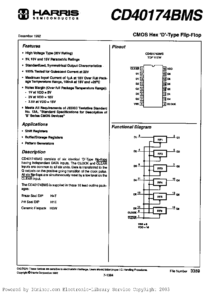 CD40174BKMSR_3322796.PDF Datasheet