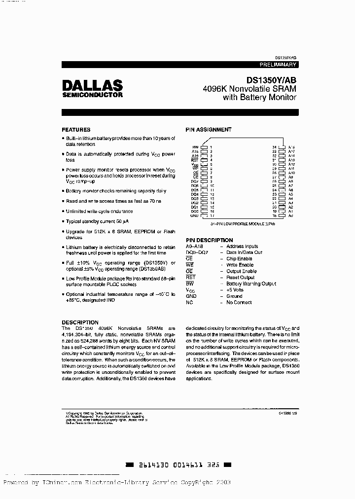 DS1350ABL-70-IND_3324663.PDF Datasheet