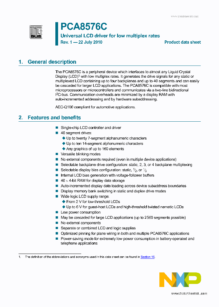 PCA8576C_3328787.PDF Datasheet