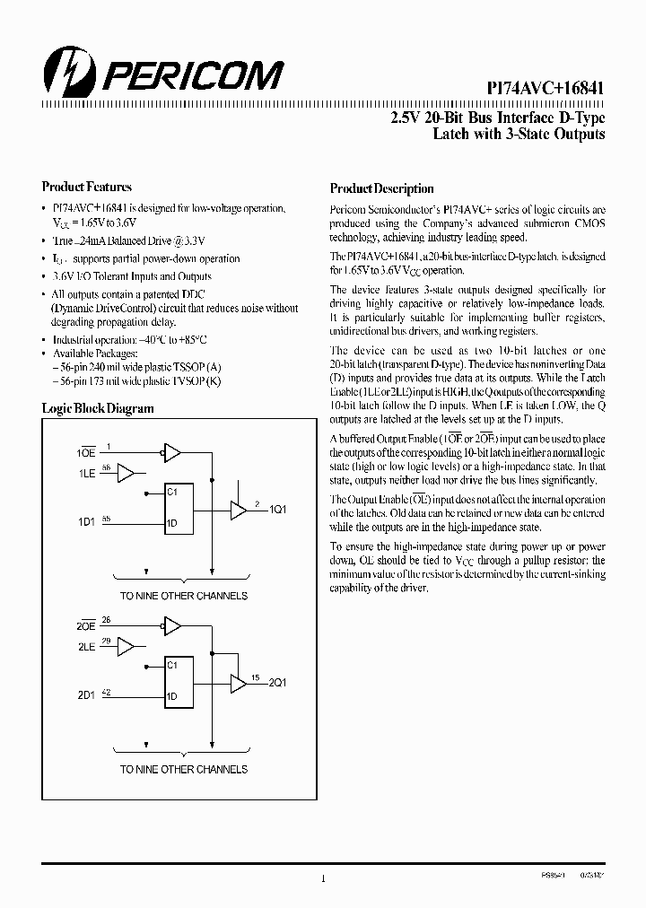 PI74AVC16841K_3356058.PDF Datasheet