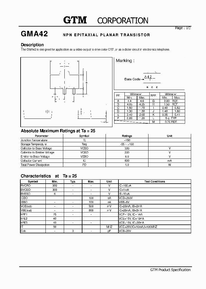 GMA42_3373240.PDF Datasheet