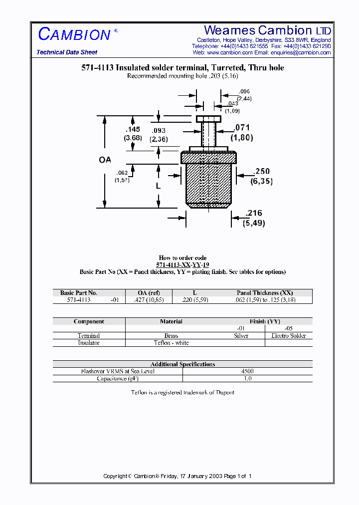 571-4113_3374981.PDF Datasheet