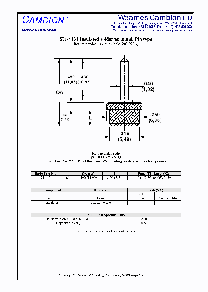 571-4134_3374992.PDF Datasheet