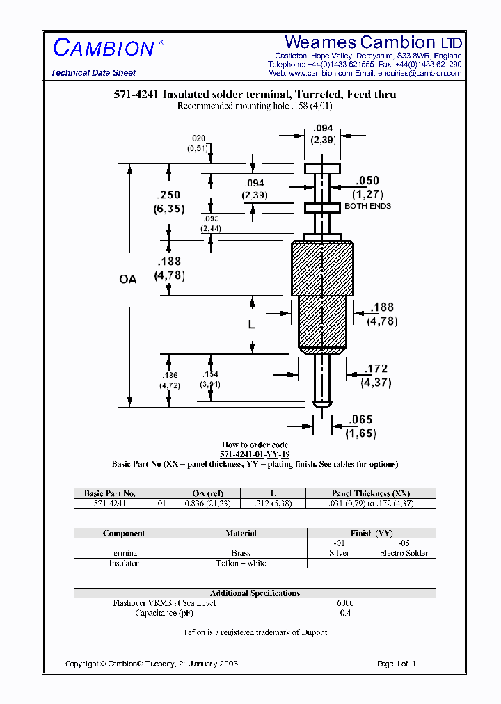 571-4241_3375745.PDF Datasheet