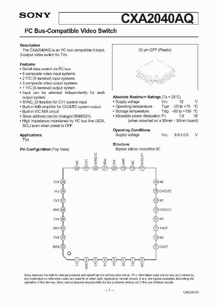 CXA2040_3381361.PDF Datasheet