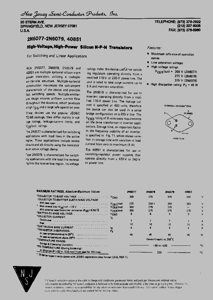 2N6077_3384578.PDF Datasheet