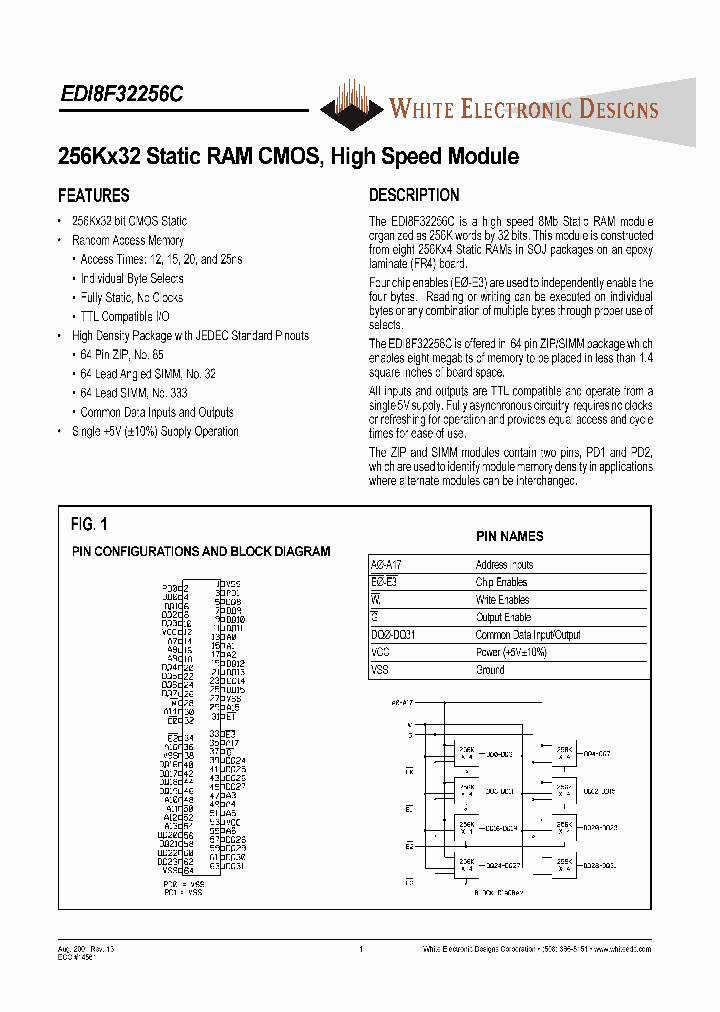 EDI8F32256C15MZC_3417145.PDF Datasheet