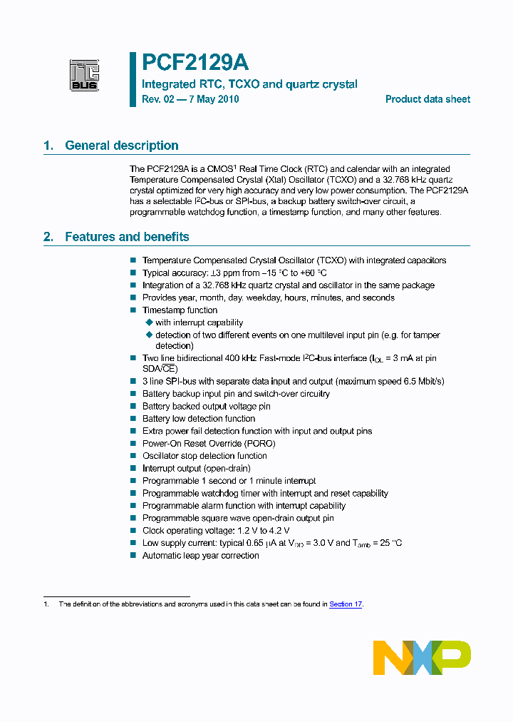 PCF2129AT-1_3452922.PDF Datasheet