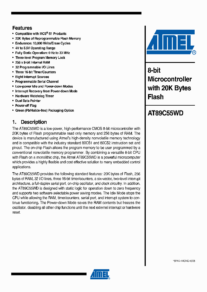 AT89C55WD-33AU_3456079.PDF Datasheet