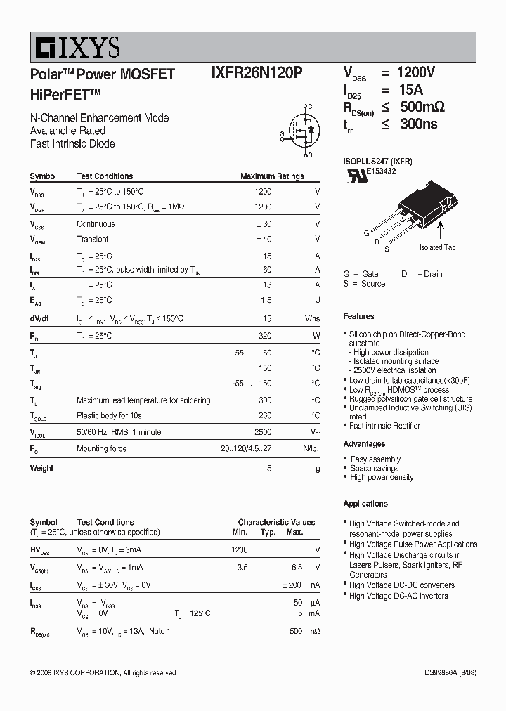 IXFR26N120P_3488823.PDF Datasheet