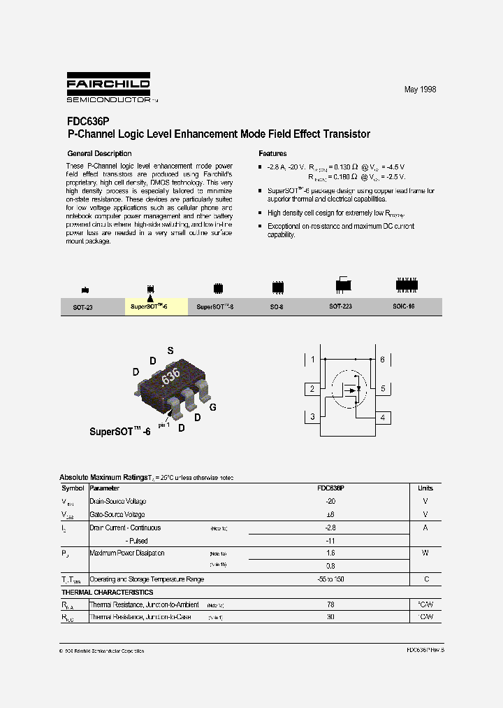 FDC636P_3499693.PDF Datasheet