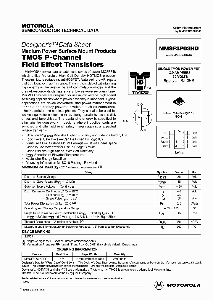 MMSF3P03HDR2_3498699.PDF Datasheet