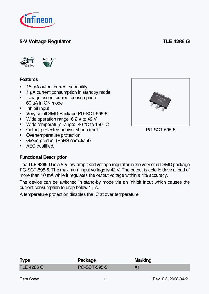 TLE4286G_3501506.PDF Datasheet