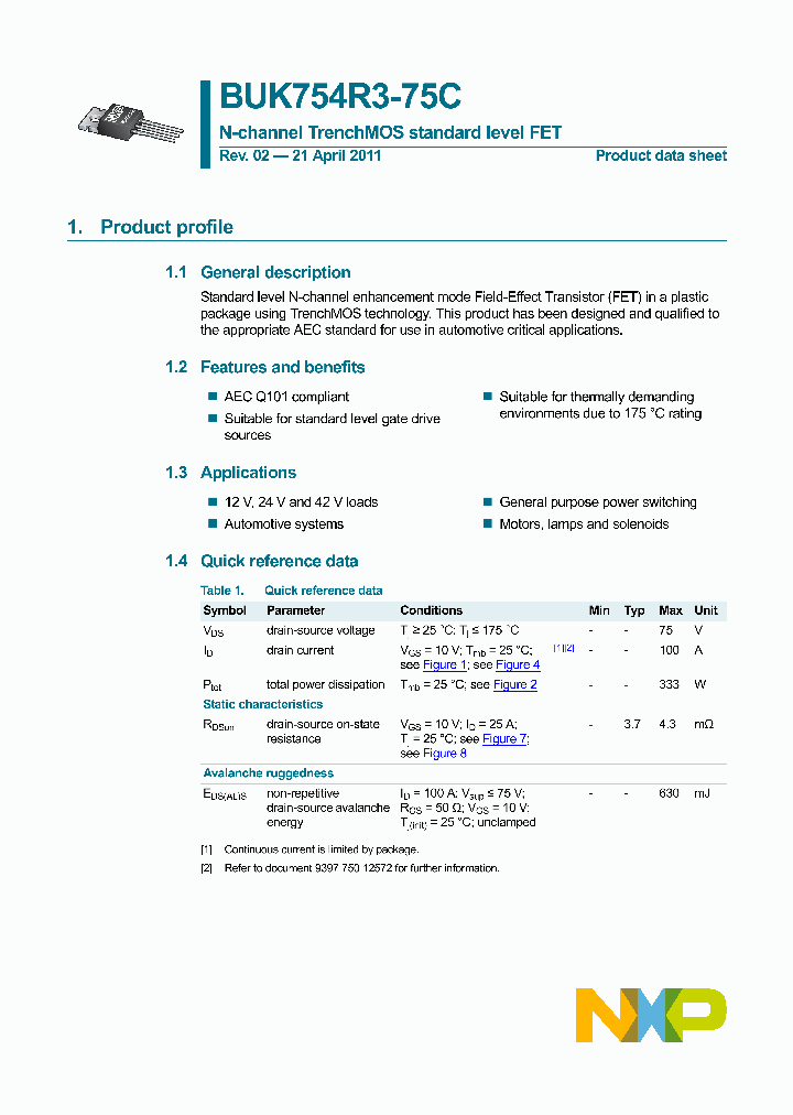 BUK754R3-75C_3508763.PDF Datasheet