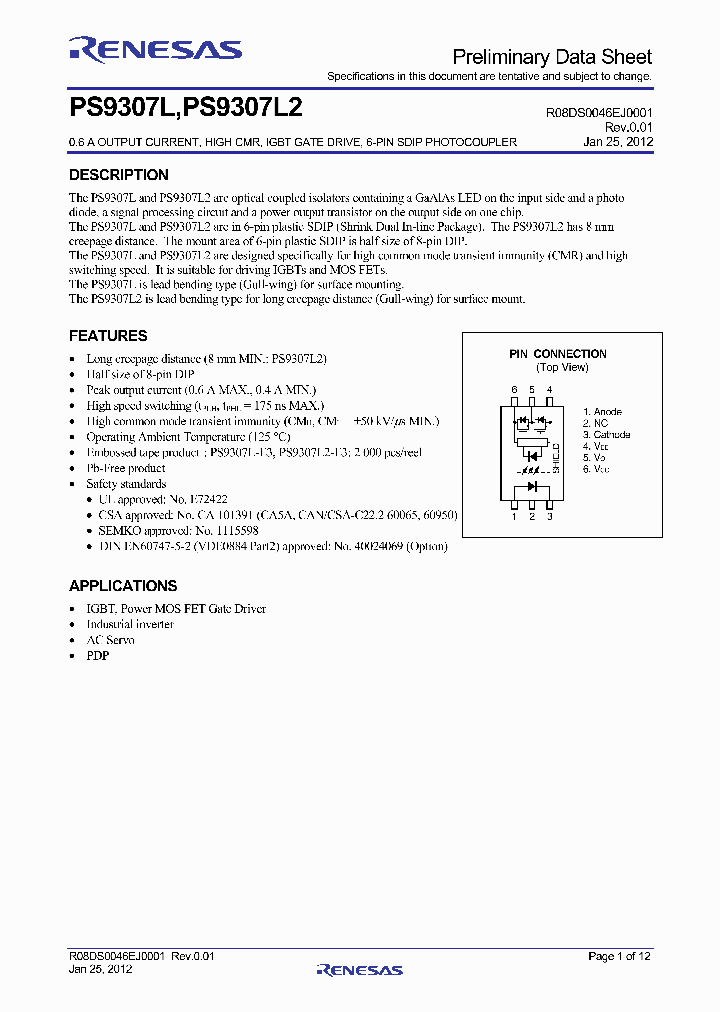 PS9307L-E3_3552767.PDF Datasheet