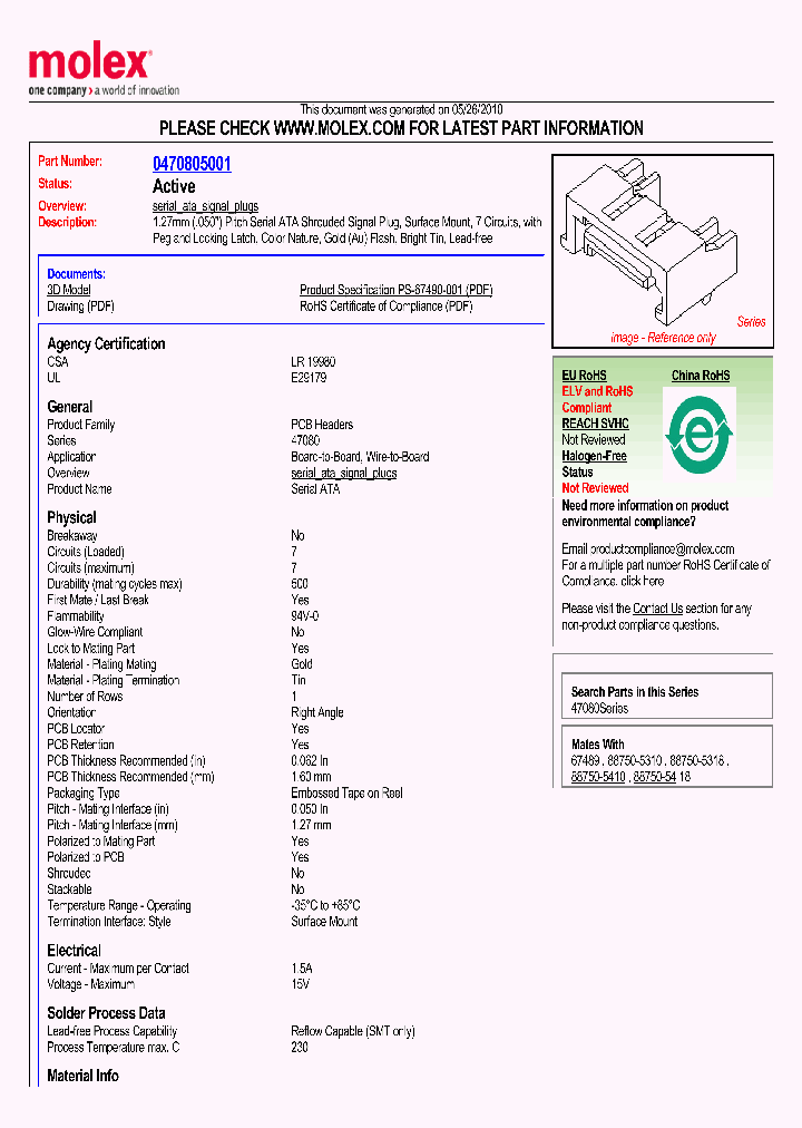 47080-5001_3580083.PDF Datasheet