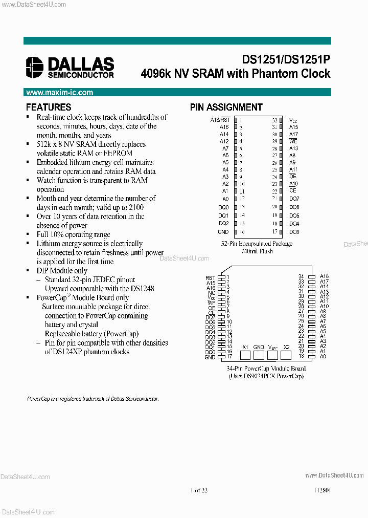 DS1251_3599511.PDF Datasheet