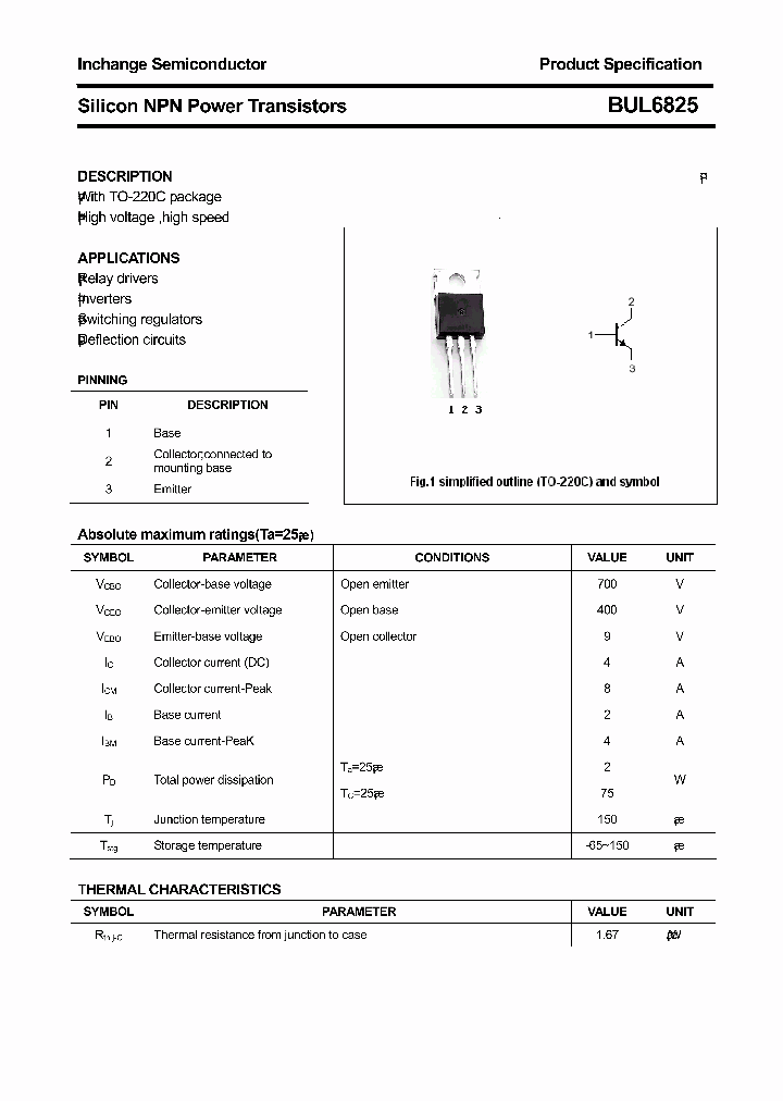 BUL6825_3602008.PDF Datasheet