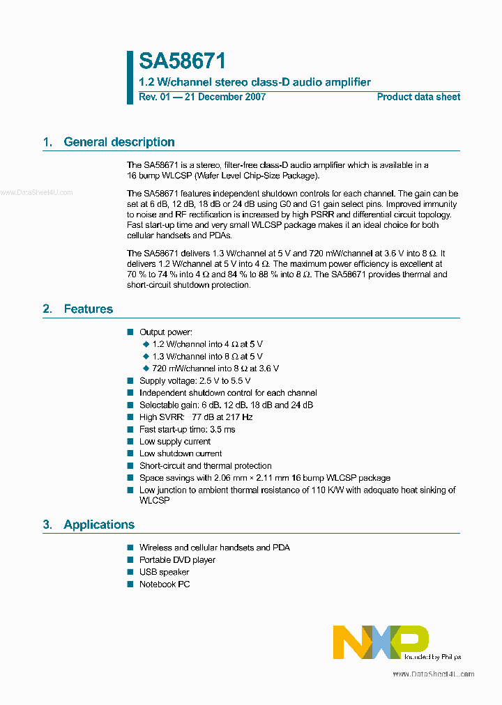 SA58671_3642027.PDF Datasheet