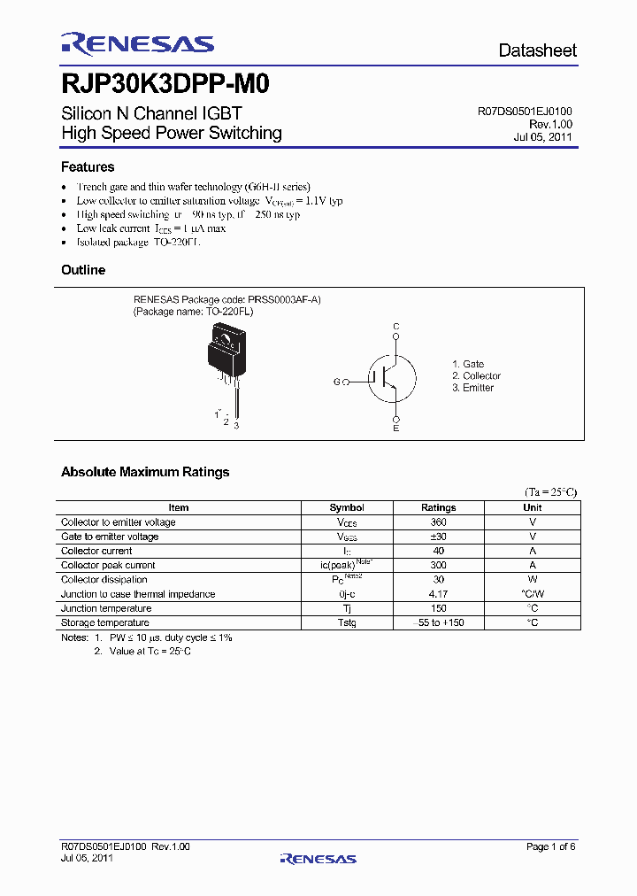 RJP30K3DPP-M0_3667106.PDF Datasheet