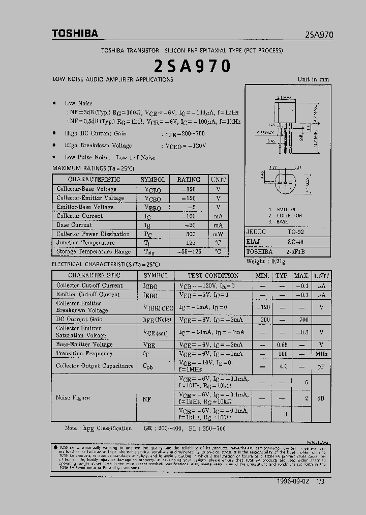 2SA970_3673447.PDF Datasheet