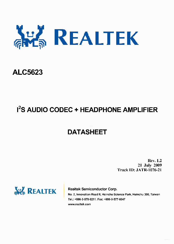 ALC5623_3685415.PDF Datasheet